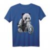 Riesenpanda mit Jungen, die Motorräder fahren T-Shirt – Lustiges Tierdesign für Panda-Enthusiasten und Tierliebhaber