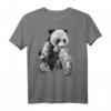 Riesenpanda mit Jungen, die Motorräder fahren T-Shirt – Lustiges Tierdesign für Panda-Enthusiasten und Tierliebhaber