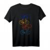 Buntes Fahrrad T-Shirt - Geschenk für Radfahrer, Männer, Frauen, Kinder & Fahrradliebhaber für alle Jahreszeiten