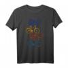 Buntes Fahrrad T-Shirt - Geschenk für Radfahrer, Männer, Frauen, Kinder & Fahrradliebhaber für alle Jahreszeiten