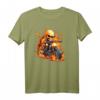 Cooles Fahrrad mit Skelett auf Feuer und Flammen T-Shirt – Perfektes Geschenk für Motorrad-Fans und Biker zu Weihnachten, Geburtstag & 4. Juli