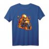 Cooles Fahrrad mit Skelett auf Feuer und Flammen T-Shirt – Perfektes Geschenk für Motorrad-Fans und Biker zu Weihnachten, Geburtstag & 4. Juli