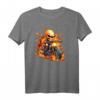 Cooles Fahrrad mit Skelett auf Feuer und Flammen T-Shirt – Perfektes Geschenk für Motorrad-Fans und Biker zu Weihnachten, Geburtstag & 4. Juli
