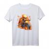 Cooles Fahrrad mit Skelett auf Feuer und Flammen T-Shirt – Perfektes Geschenk für Motorrad-Fans und Biker zu Weihnachten, Geburtstag & 4. Juli