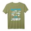 Skydiving Spruch Keep Calm and Jump T-Shirt - Lustiges Fallschirmspringen T-Shirt als Geschenk für Abenteurer & Extremsportler