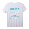 Skydiving Spruch Keep Calm and Jump T-Shirt - Lustiges Fallschirmspringen T-Shirt als Geschenk für Abenteurer & Extremsportler