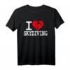 I Love Skydiving T-Shirt - Für Extremsportler & Adrenalin-Junkies, perfekt als Geschenk für Fallschirmspringer, Lehrer & Bundeswehr Fallschirmjäger