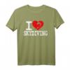 I Love Skydiving T-Shirt - Für Extremsportler & Adrenalin-Junkies, perfekt als Geschenk für Fallschirmspringer, Lehrer & Bundeswehr Fallschirmjäger