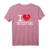 I Love Skydiving T-Shirt - Für Extremsportler & Adrenalin-Junkies, perfekt als Geschenk für Fallschirmspringer, Lehrer & Bundeswehr Fallschirmjäger