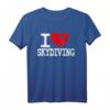 I Love Skydiving T-Shirt - Für Extremsportler & Adrenalin-Junkies, perfekt als Geschenk für Fallschirmspringer, Lehrer & Bundeswehr Fallschirmjäger