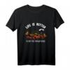 Life Is Better Over The Mountains Fallschirmspringen T-Shirt – Motivationsdesign für Extremsportler, Geburtstags- und Weihnachtsgeschenk für Fallschirmspringer & Gleitschirmflieger