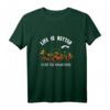 Life Is Better Over The Mountains Fallschirmspringen T-Shirt – Motivationsdesign für Extremsportler, Geburtstags- und Weihnachtsgeschenk für Fallschirmspringer & Gleitschirmflieger