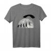 Fallschirmspringer Evolution Mond Skydive T-Shirt – Lustiges Motiv für Springer, Tandemsprung & Profis im Fallschirmsport