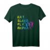 Eat Sleep Fly Repeat Skydive Skydiving T-Shirt – Lustiges Geschenk für Fallschirmspringer & Extremsportfans