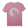 Löwe im Mondschein auf einem Felsen T-Shirt – Spirituelles Design für Sternzeichen Löwe, Astronomen und Mondliebhaber, perfektes Geschenk zum Geburtstag