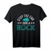 Geschenk für Geologe und Steinsammler - Felsen, Fossilien & Geologie T-Shirt mit Spruch 'Stop The Car I See A Rock' für Weihnachten & Geburtstag