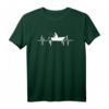 Angler T-Shirt mit Herzschlag Fischmotiv - Perfekt für Bootangler, Angelfreunde & Fischer am See