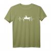 Angler T-Shirt mit Herzschlag Fischmotiv - Perfekt für Bootangler, Angelfreunde & Fischer am See