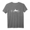 Angler T-Shirt mit Herzschlag Fischmotiv - Perfekt für Bootangler, Angelfreunde & Fischer am See