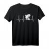Fischen Heartbeat T-Shirt mit Regenbogenforelle – Lustiges Angelshirt für Fischer, Angler und Fischliebhaber als Geschenk