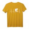 Fischen Heartbeat T-Shirt mit Regenbogenforelle – Lustiges Angelshirt für Fischer, Angler und Fischliebhaber als Geschenk