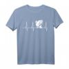 Fischen Heartbeat T-Shirt mit Regenbogenforelle – Lustiges Angelshirt für Fischer, Angler und Fischliebhaber als Geschenk