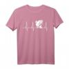 Fischen Heartbeat T-Shirt mit Regenbogenforelle – Lustiges Angelshirt für Fischer, Angler und Fischliebhaber als Geschenk
