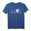 Fischen Heartbeat T-Shirt mit Regenbogenforelle – Lustiges Angelshirt für Fischer, Angler und Fischliebhaber als Geschenk