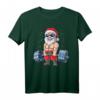 Weihnachtsmann Gewichtheben Fitness T-Shirt - Lustiges Xmas Gym Shirt für Männer und Kraftsportler als Geschenk