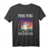Moin Peng Peng ihr Spacken Moin Moin Möwe - Norddeutschland Begrüßung T-Shirt für Hanseaten & Regionalfans