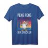 Moin Peng Peng ihr Spacken Moin Moin Möwe - Norddeutschland Begrüßung T-Shirt für Hanseaten & Regionalfans