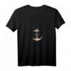 Damen Kompassrose Anker Segeln Boot Norden Maritimes T-Shirt mit V-Ausschnitt – Perfekt für Segler, Nordsee-Fans und Heimatliebe