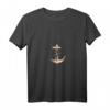 Damen Kompassrose Anker Segeln Boot Norden Maritimes T-Shirt mit V-Ausschnitt – Perfekt für Segler, Nordsee-Fans und Heimatliebe