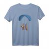 Gleitschirm Skydiving Paragliding Funky Faultier T-Shirt – Lustiges Flugmotiv für Paragleiter, Abenteurer und Faultier-Fans
