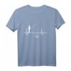 Lustiges Fischen Herzschlag Fischer Angler Langarmshirt – Perfektes Geschenk für Fischer, Angler & Herzfrequenz-Liebhaber zu Geburtstag & Weihnachten