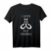 Ich liebe Fliegenfischen T-Shirt – Lustiges Angler-Shirt für Familien, Freunde & besondere Anlässe