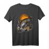 Männer-Geschenk für Angler: Blut-Mond Fliegenfischen T-Shirt – Perfekt für Geburtstag, Weihnachten & Vatertag