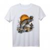 Männer-Geschenk für Angler: Blut-Mond Fliegenfischen T-Shirt – Perfekt für Geburtstag, Weihnachten & Vatertag