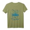 Angler im Fluss - HapKoala T-Shirt für Fischer und Naturfans mit Fliegenfischer Motiv