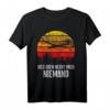 Hier oben nervt mich niemand Segelfliegen T-Shirt – Lustiges Vintage Sunset Design für Piloten, Segelflieger & Luftfahrtfans