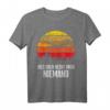 Hier oben nervt mich niemand Segelfliegen T-Shirt – Lustiges Vintage Sunset Design für Piloten, Segelflieger & Luftfahrtfans