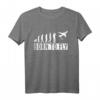 Born To Fly Pilot T-Shirt - Luftfahrt & Flugzeug Design, perfektes Geschenk für Piloten, Flugzeugliebhaber & Luftfahrtfans