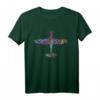 Flugzeug Pilot Alphabet T-Shirt - Buntes Flugzeug für Piloten, Flugschüler & Luftfahrzeugführer, ideales Geschenk für Flugbegeisterte zu Geburtstag, Weihnachten oder als Fan-Shirt