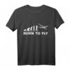 Fliegen Evolution - Flugzeug Geschichte Pilot Flieger T-Shirt für Kinder, Flugzeugfans und Piloten als Geschenk zu Weihnachten oder Geburtstag