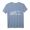 Fliegen Evolution - Flugzeug Geschichte Pilot Flieger T-Shirt für Kinder, Flugzeugfans und Piloten als Geschenk zu Weihnachten oder Geburtstag