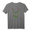 Folklore Blumen florales Muster Natur T-Shirt - Klassisch geschnitten mit doppelt genähtem Saum