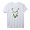 Folklore Blumen florales Muster Natur T-Shirt - Klassisch geschnitten mit doppelt genähtem Saum