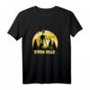 Cryptid Yellow Moon mit Fledermäusen und Siren Head Langarmshirt – Perfekt für Halloween und Übernatürlichkeits-Fans