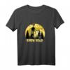 Cryptid Yellow Moon mit Fledermäusen und Siren Head Langarmshirt – Perfekt für Halloween und Übernatürlichkeits-Fans