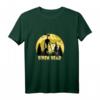 Cryptid Yellow Moon mit Fledermäusen und Siren Head Langarmshirt – Perfekt für Halloween und Übernatürlichkeits-Fans